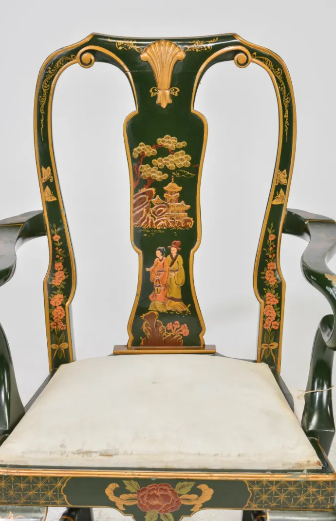 1941 Korean Hand Painted Chair