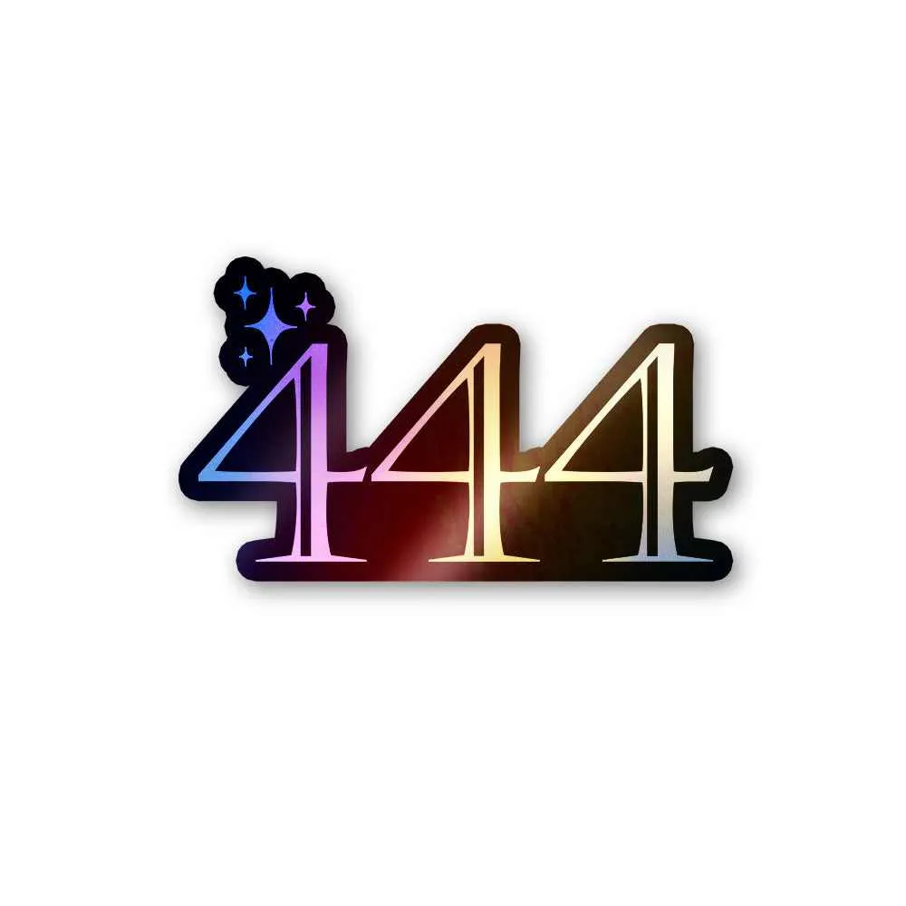 444 Holographic Stickers