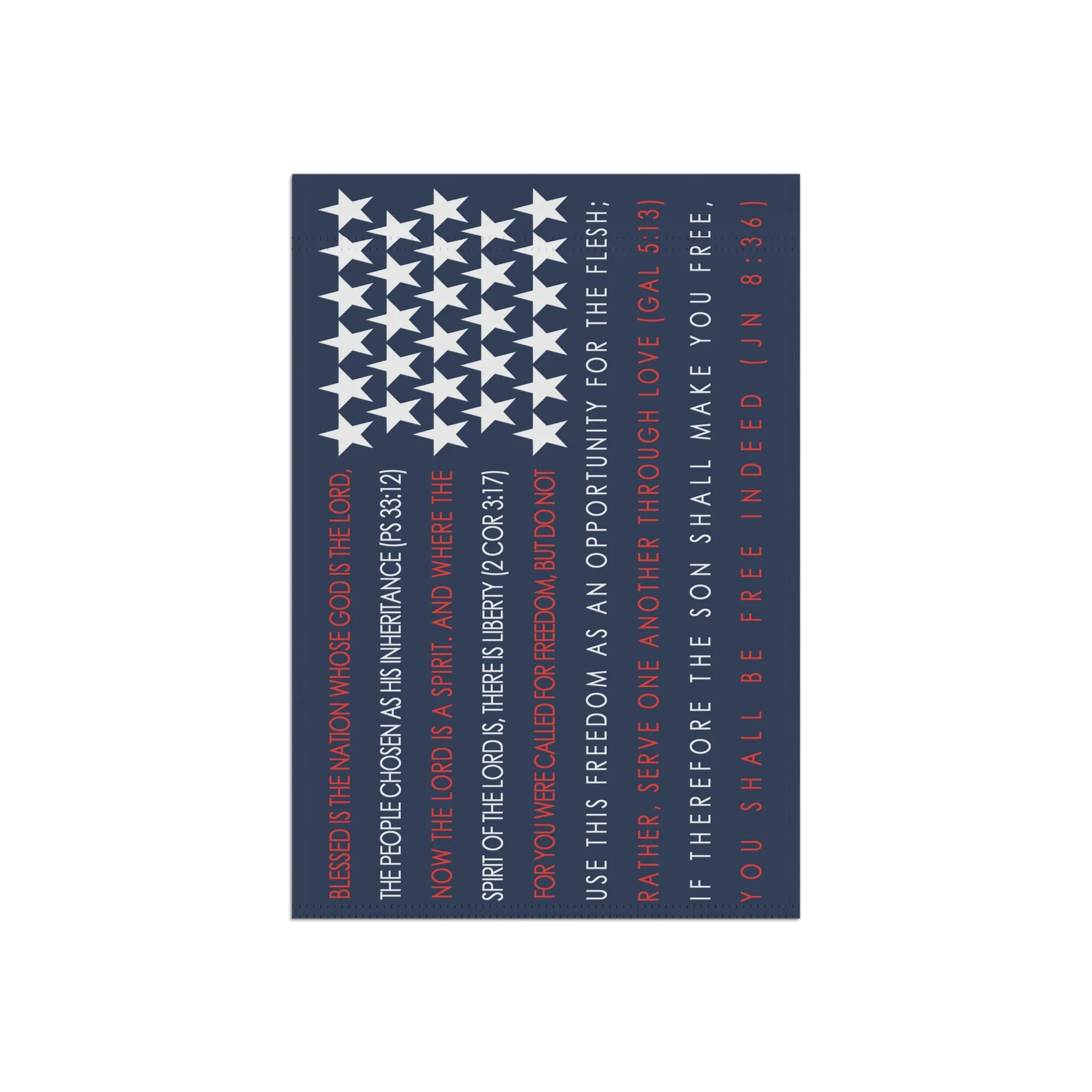 4th of July Catholic Garden Flag