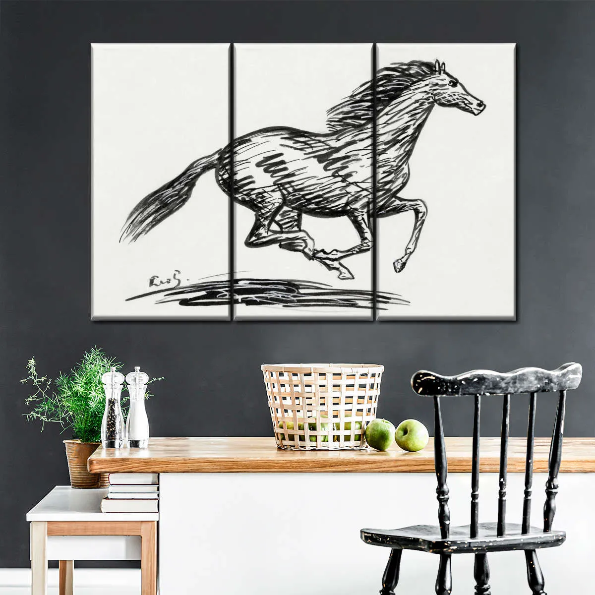 A Galloping Horse Wall Art