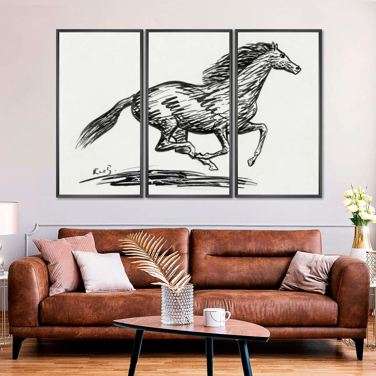 A Galloping Horse Wall Art