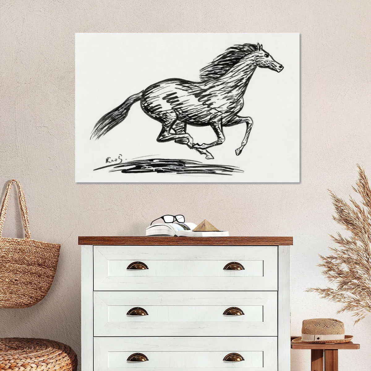 A Galloping Horse Wall Art