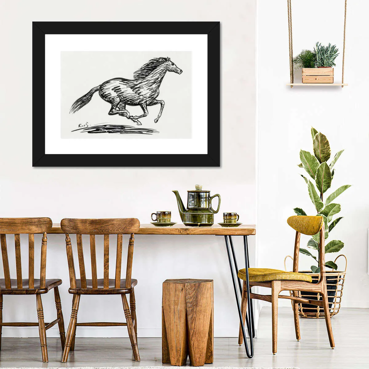 A Galloping Horse Wall Art