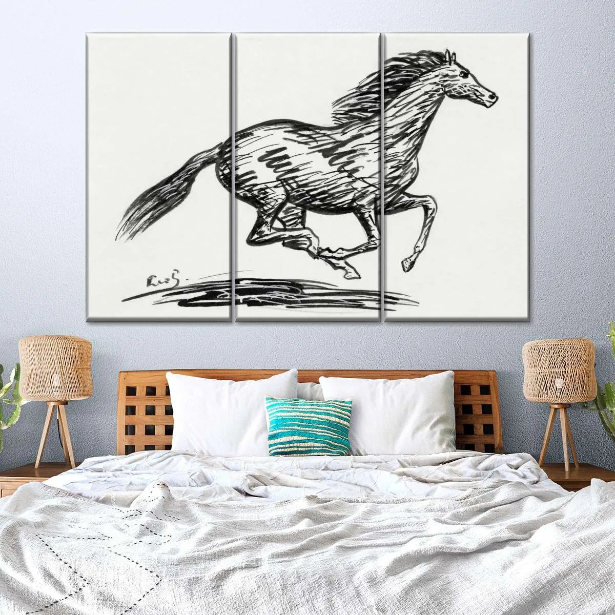 A Galloping Horse Wall Art