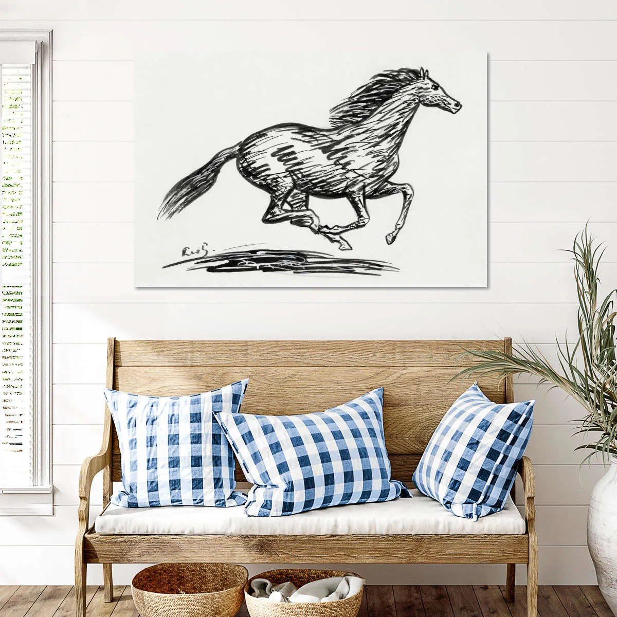 A Galloping Horse Wall Art