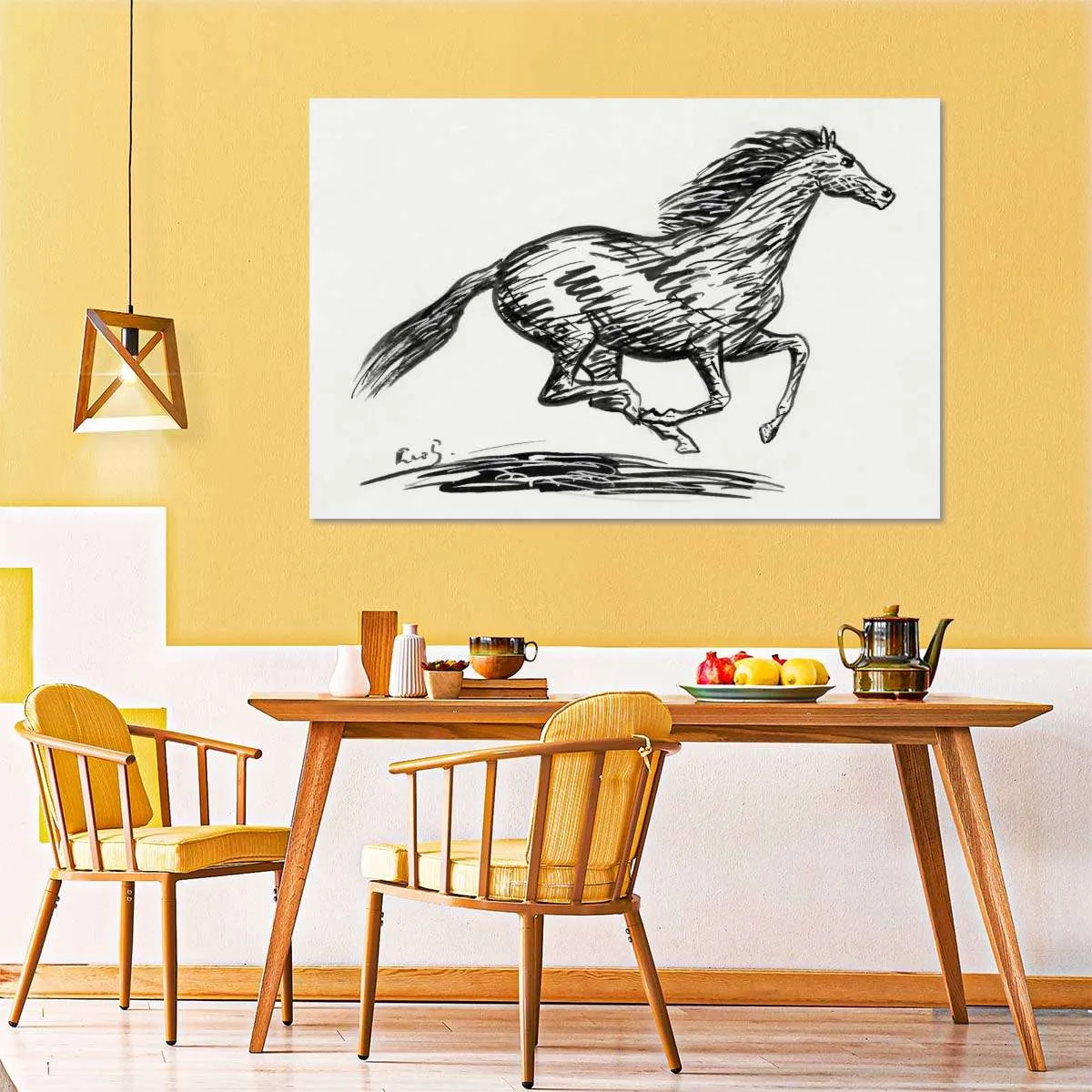 A Galloping Horse Wall Art