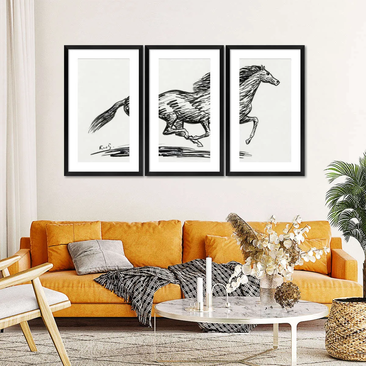 A Galloping Horse Wall Art