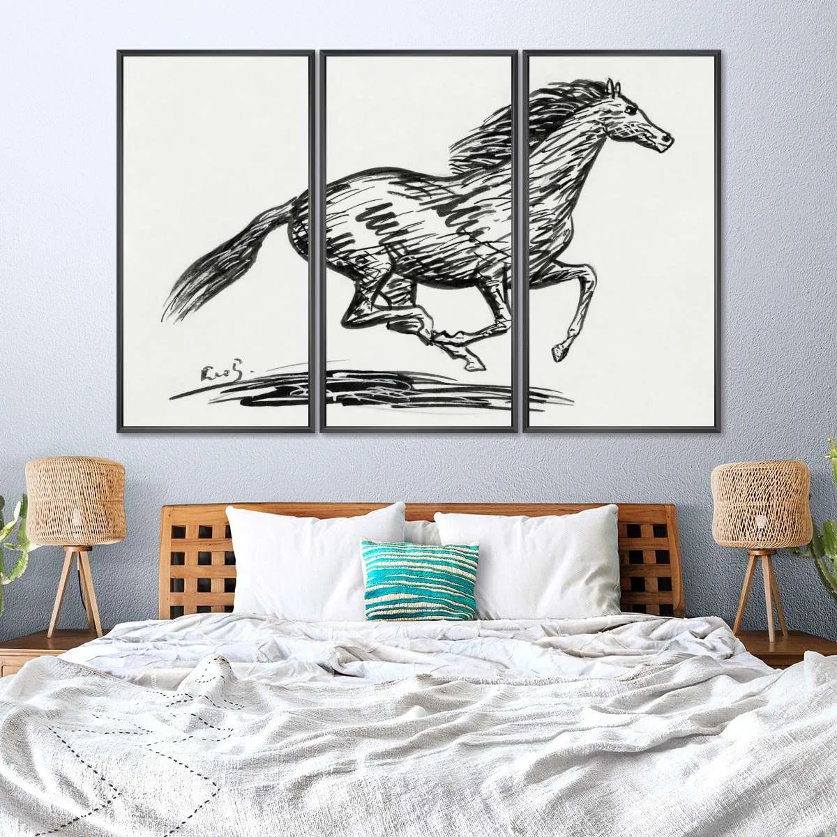 A Galloping Horse Wall Art