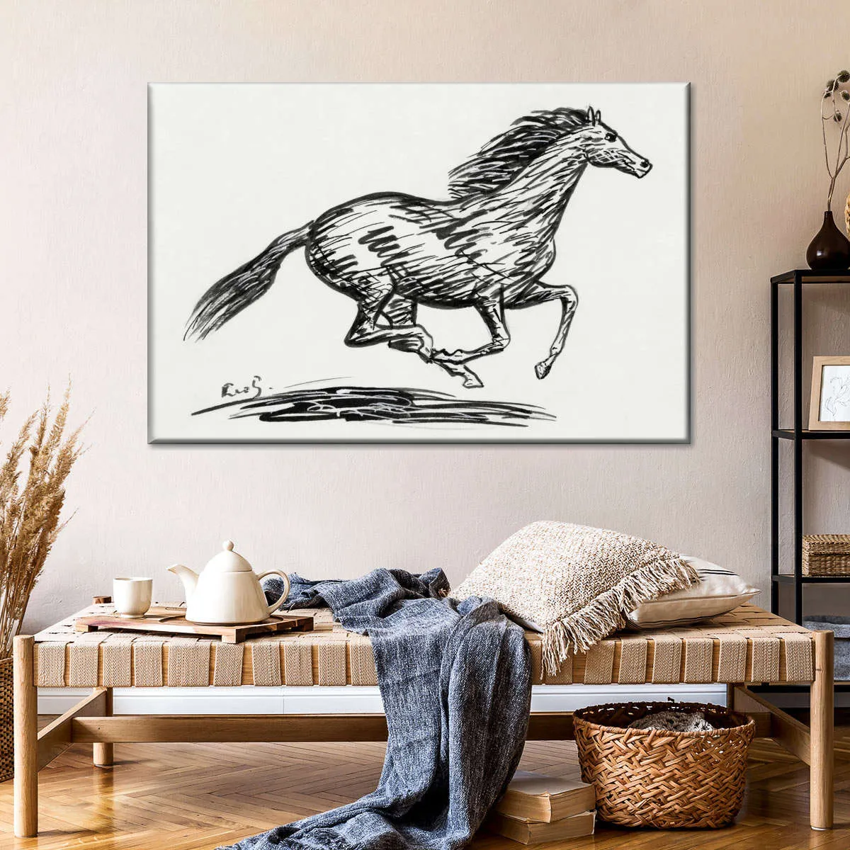 A Galloping Horse Wall Art