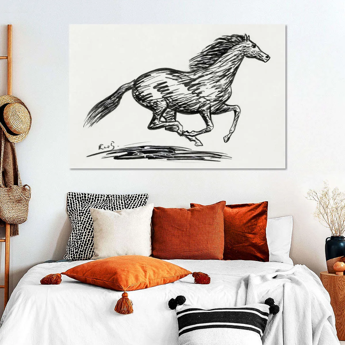 A Galloping Horse Wall Art