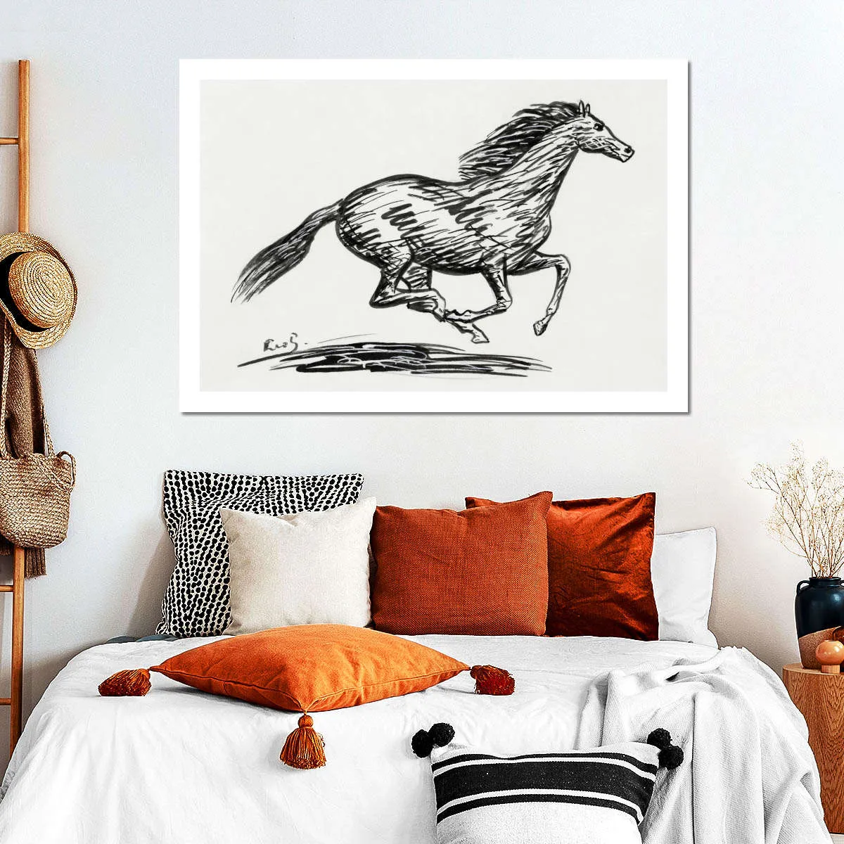 A Galloping Horse Wall Art