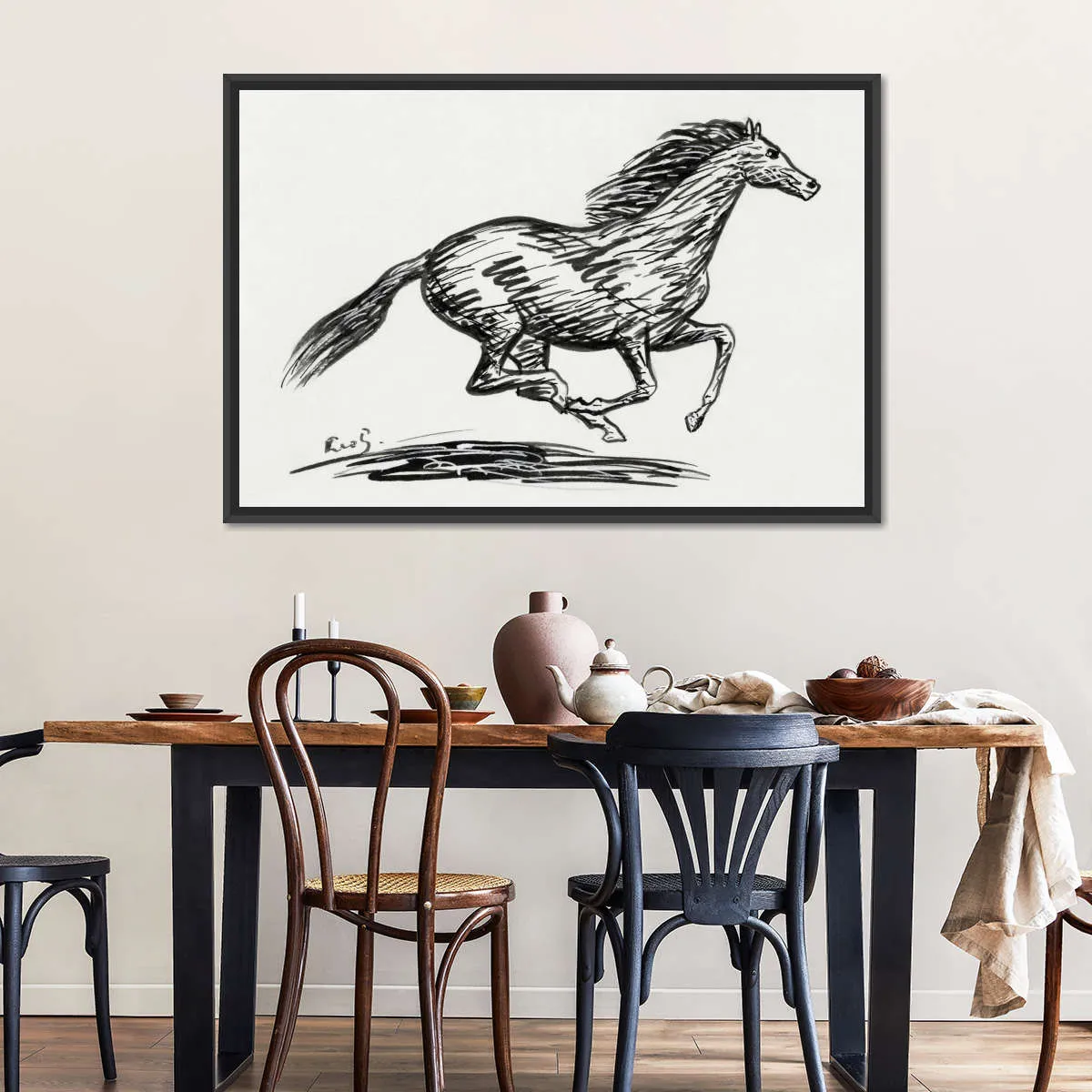 A Galloping Horse Wall Art