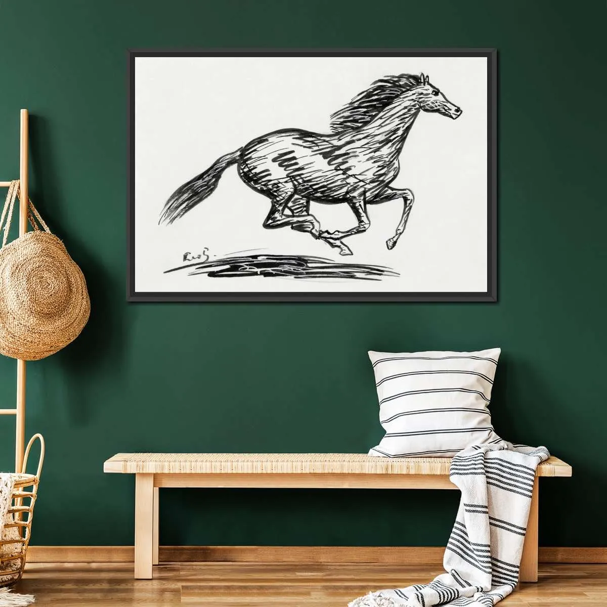 A Galloping Horse Wall Art