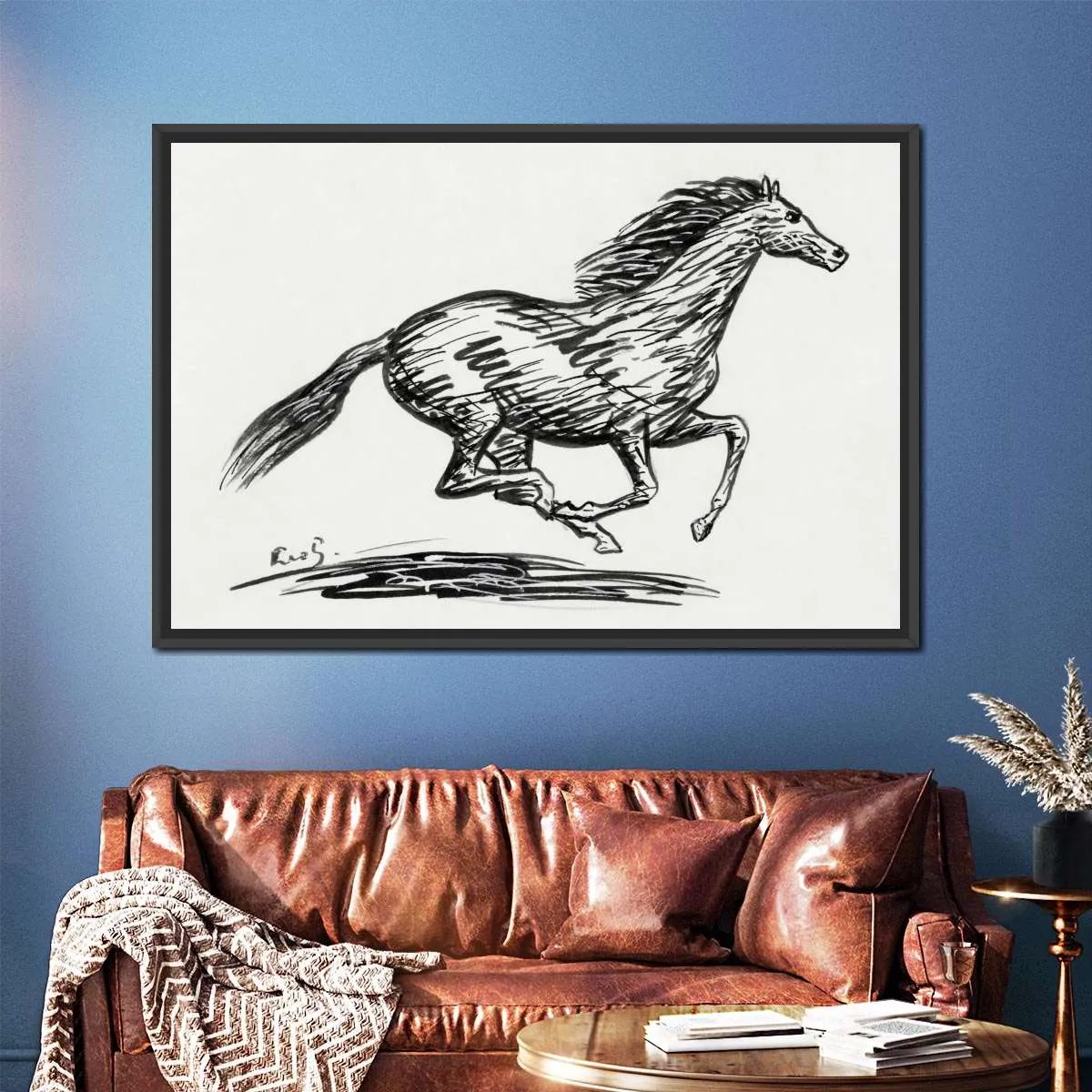 A Galloping Horse Wall Art