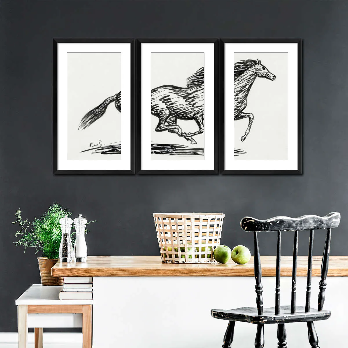 A Galloping Horse Wall Art