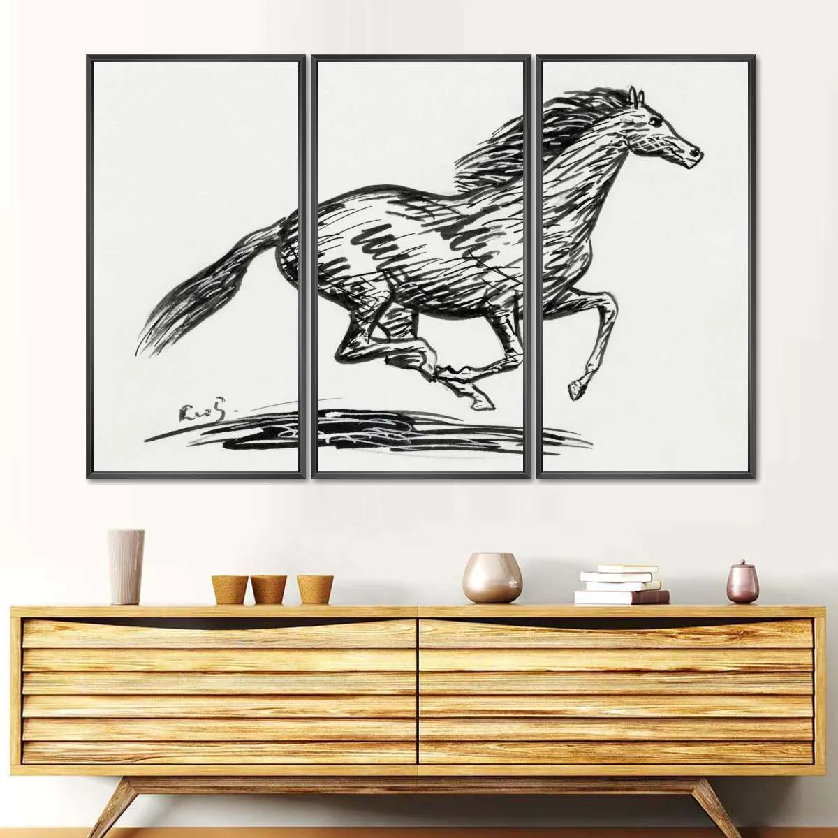 A Galloping Horse Wall Art