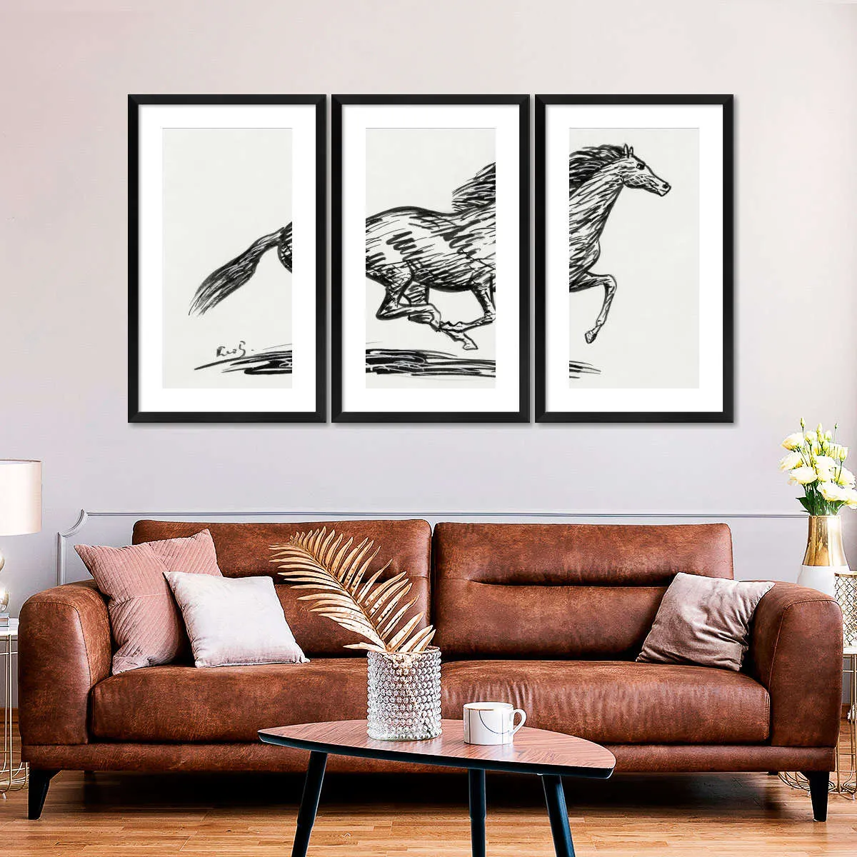 A Galloping Horse Wall Art