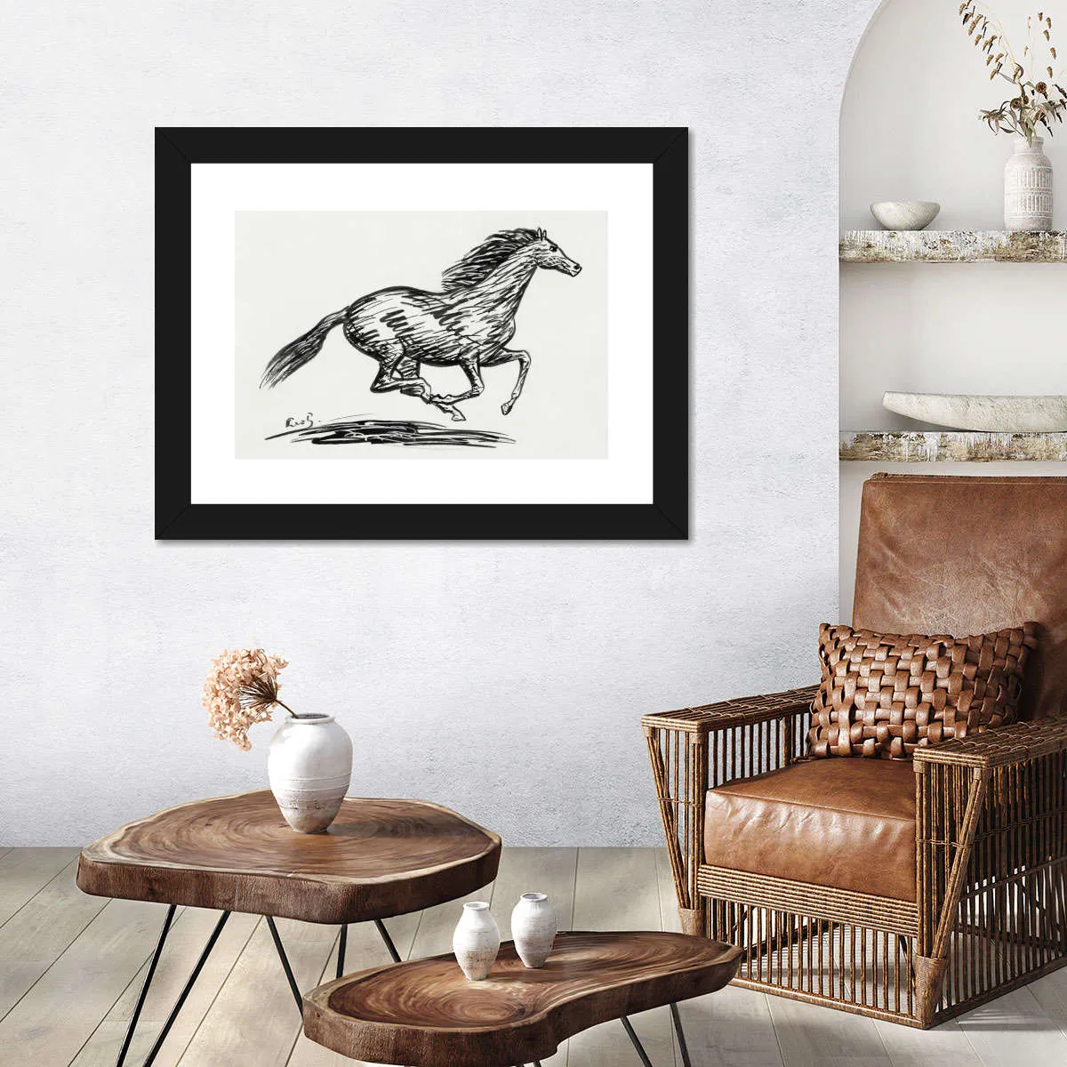 A Galloping Horse Wall Art