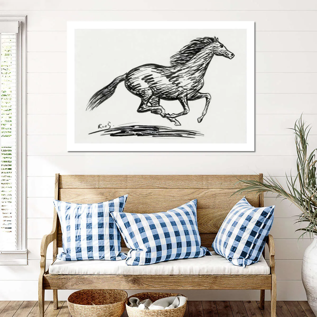 A Galloping Horse Wall Art