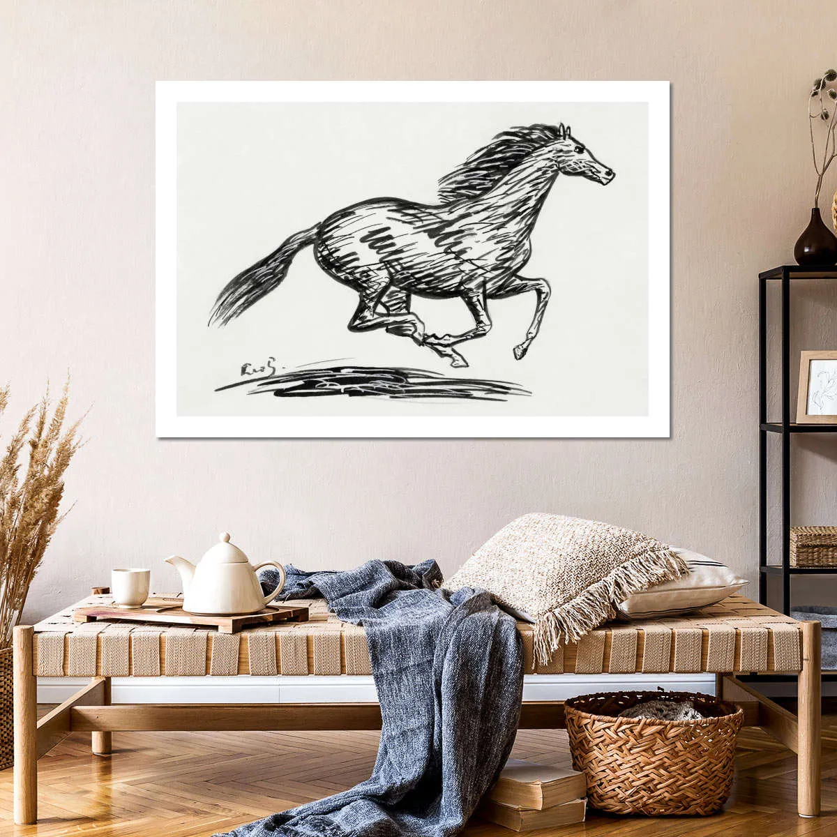 A Galloping Horse Wall Art