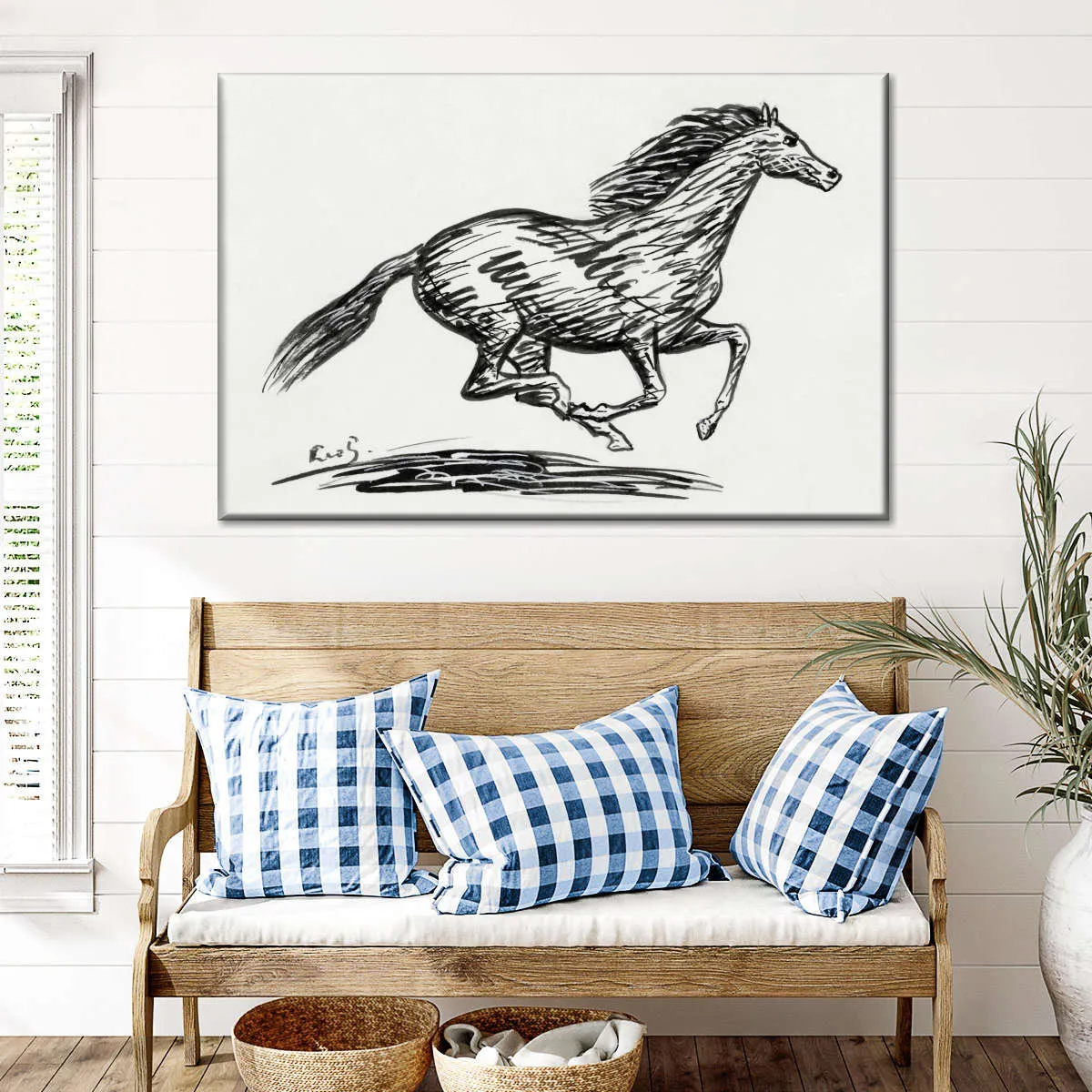 A Galloping Horse Wall Art