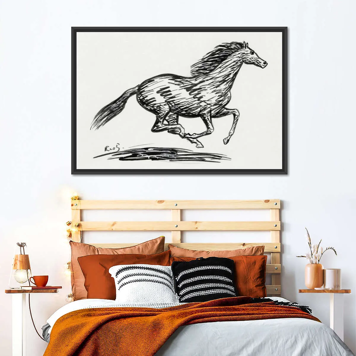 A Galloping Horse Wall Art