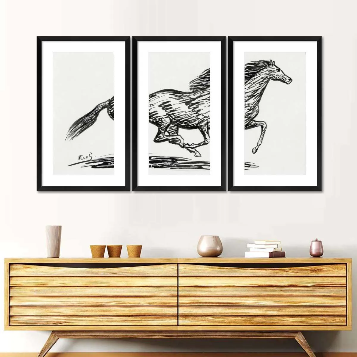 A Galloping Horse Wall Art