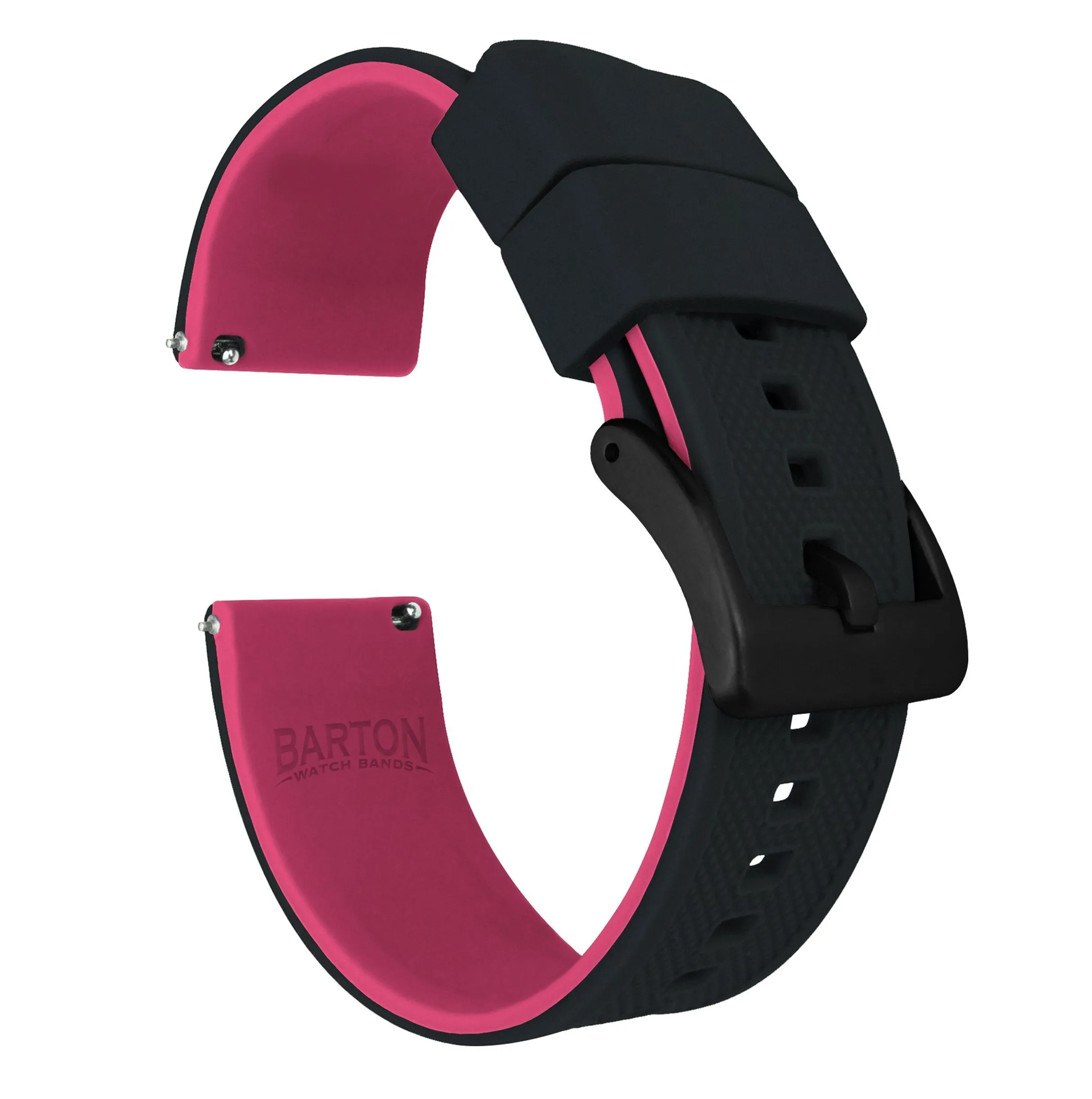 Amazfit Bip Elite Silicone Black Top Pink Bottom Watch Band