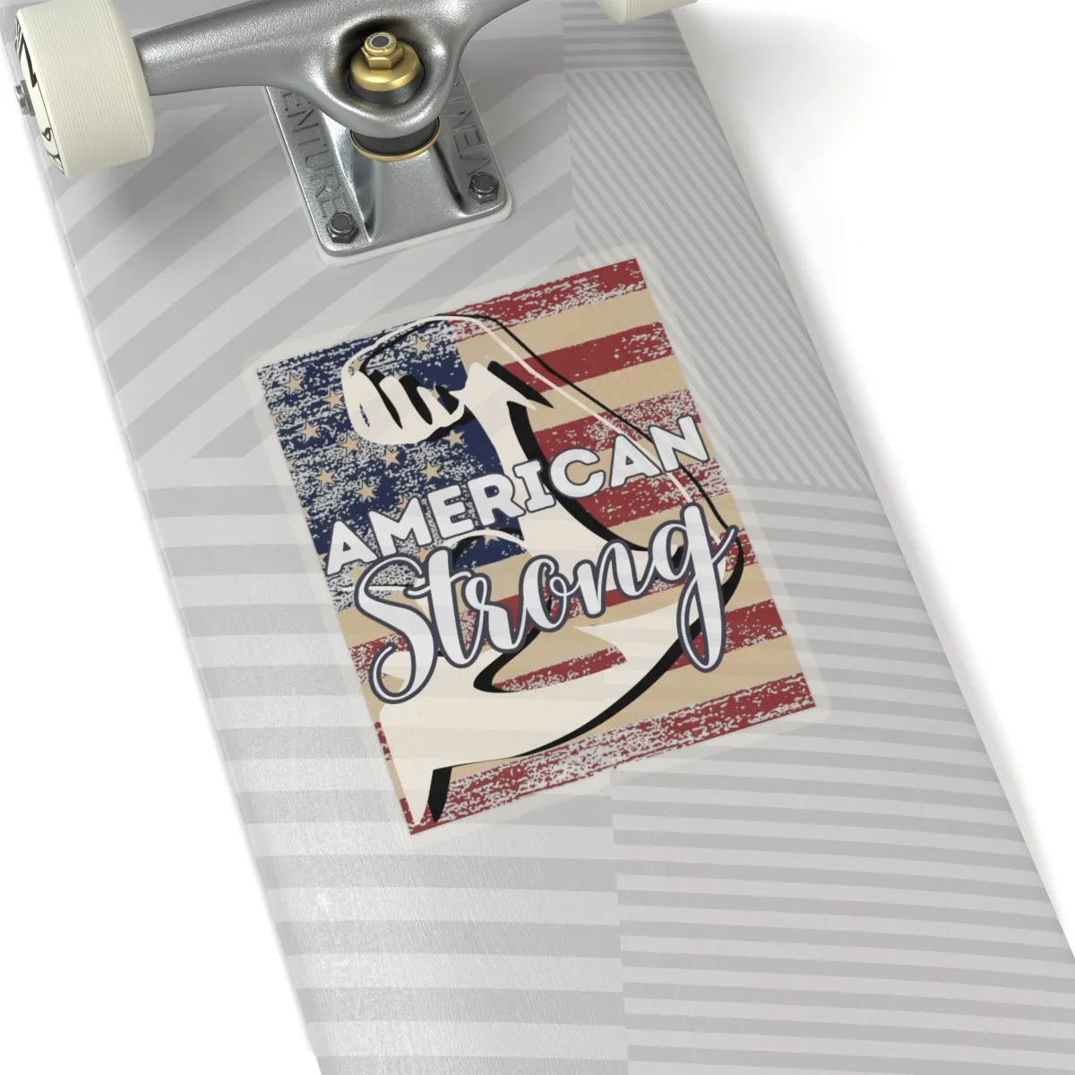 AMERICAN Strong - Strong Arm USA Kiss-Cut Stickers