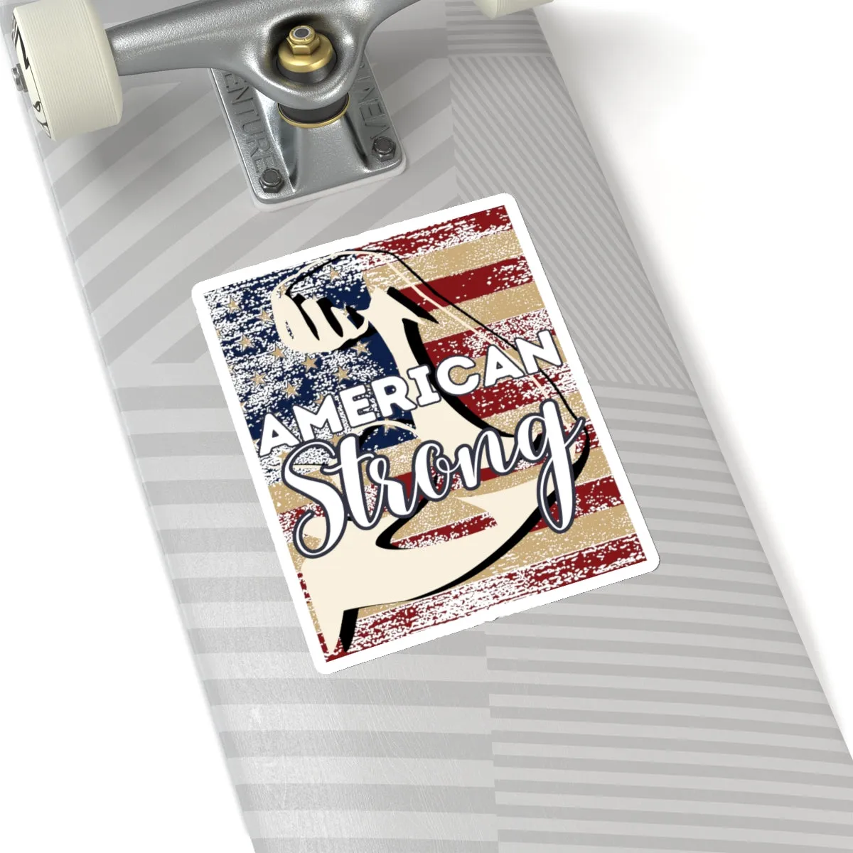 AMERICAN Strong - Strong Arm USA Kiss-Cut Stickers