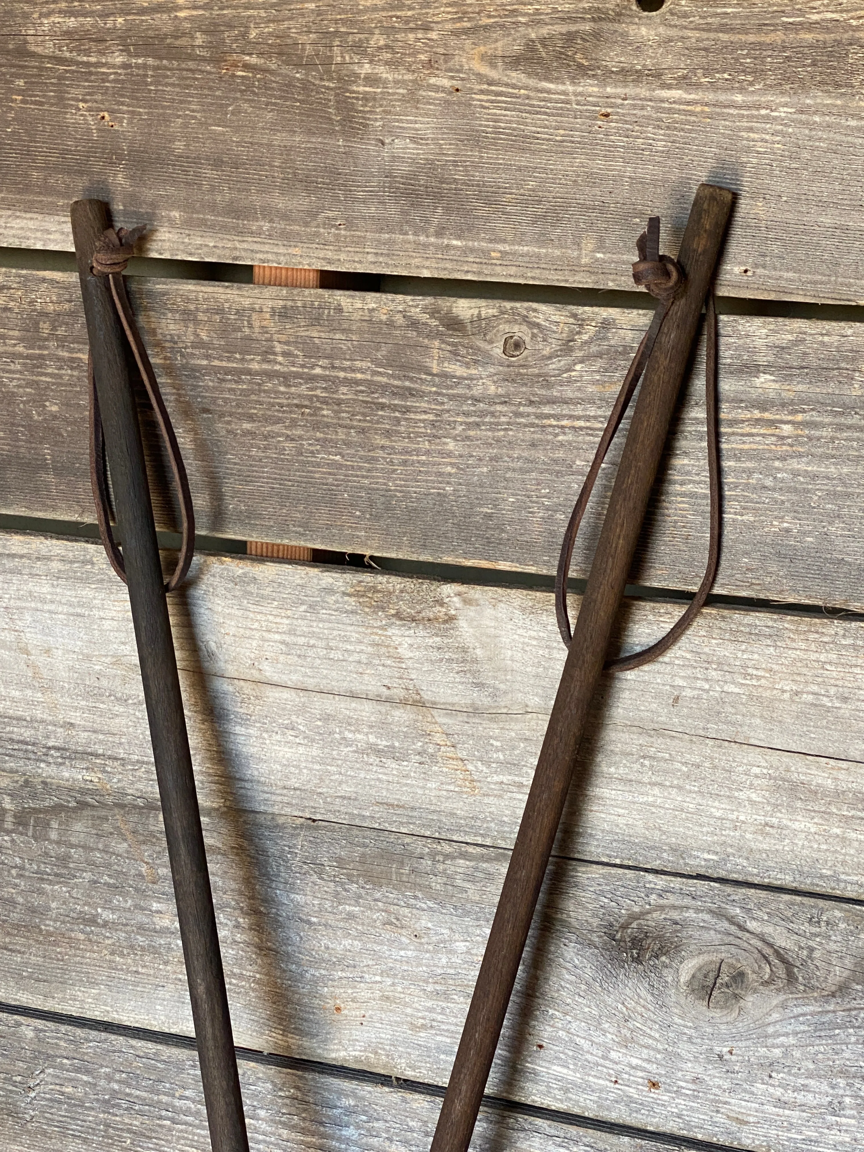 Antique Wood Ski Poles