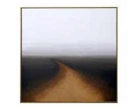 Autumn Silence - 48" X 48" - Gold Floater Frame