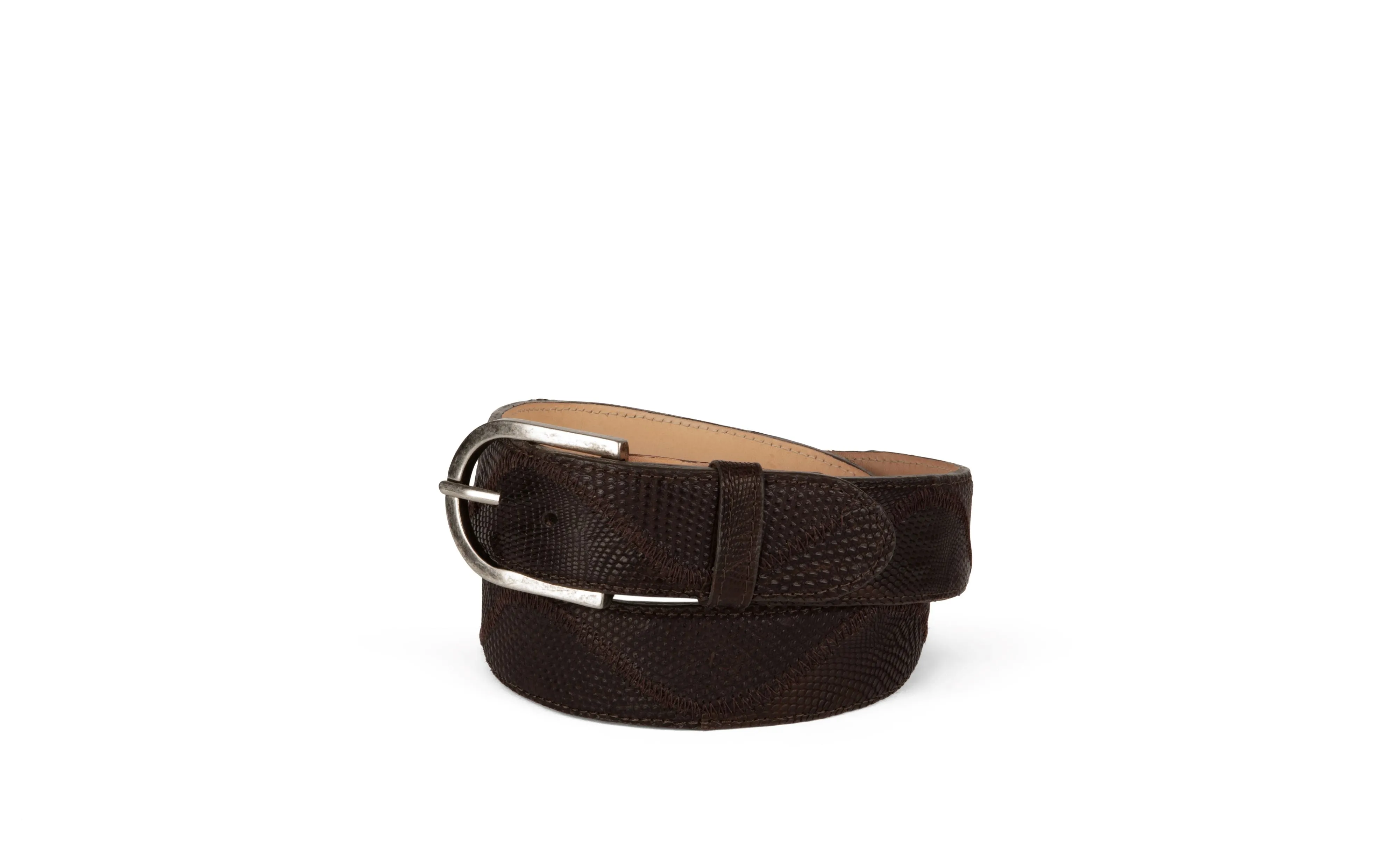 Azulado Patchwork Lizard Belt