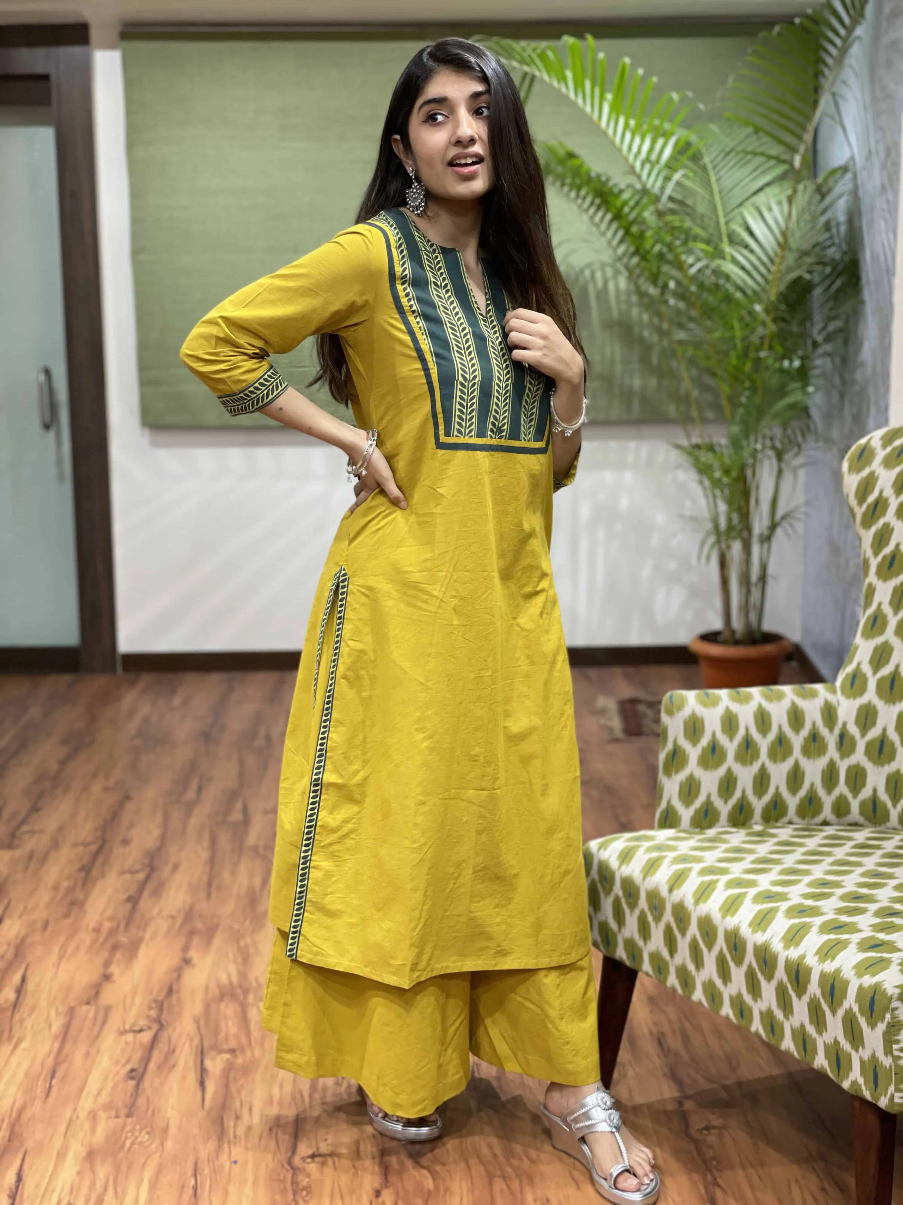 Baani Mustard Kurta