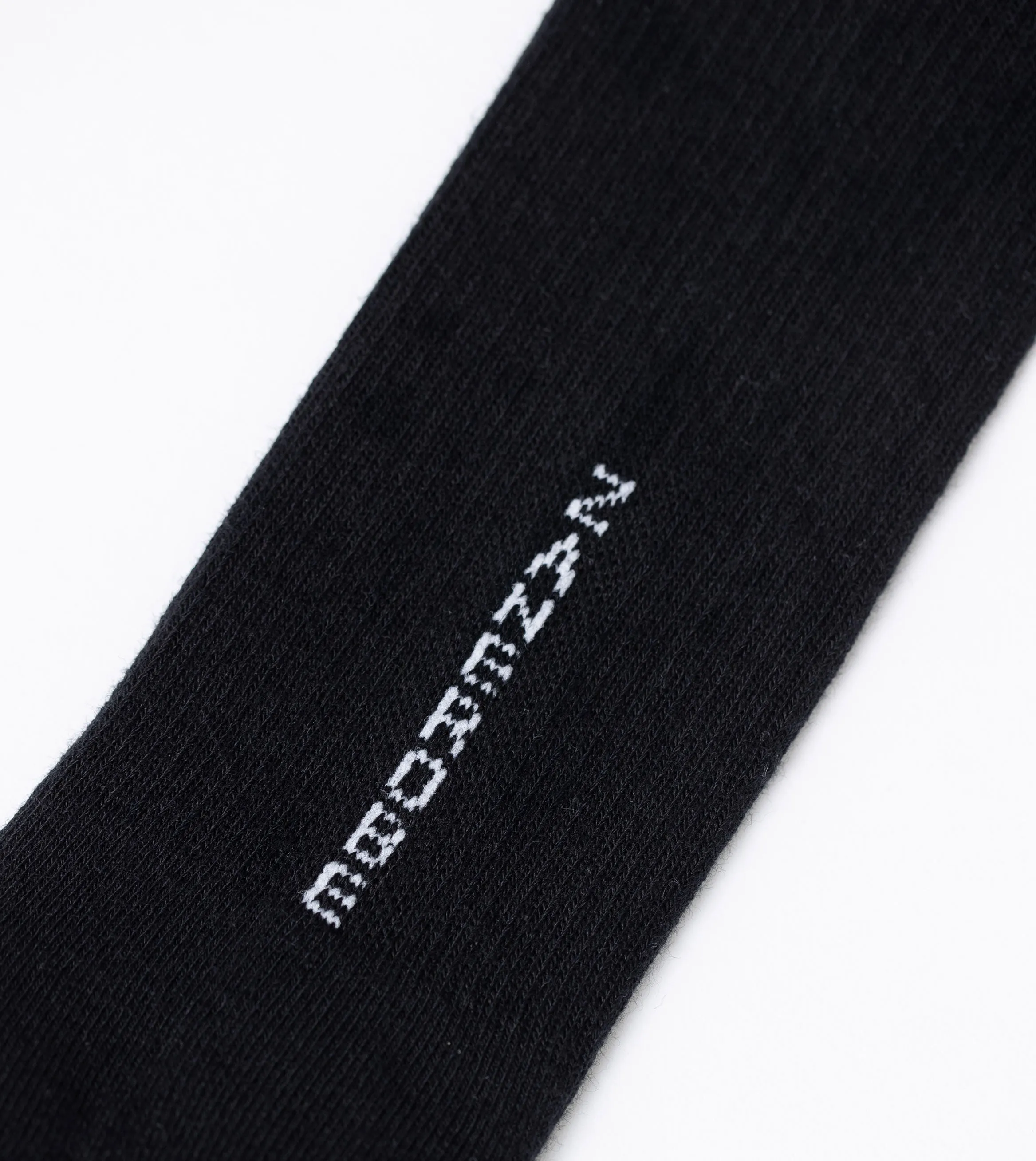 Back Logo Sock Black (2 Pack)