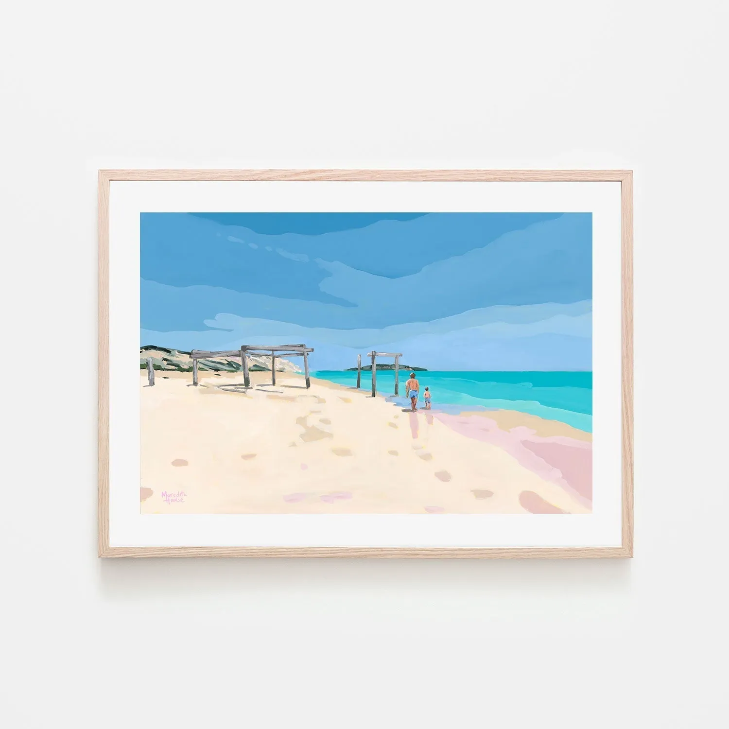 Beach Day At Hamelin Bay , By Meredith Howse