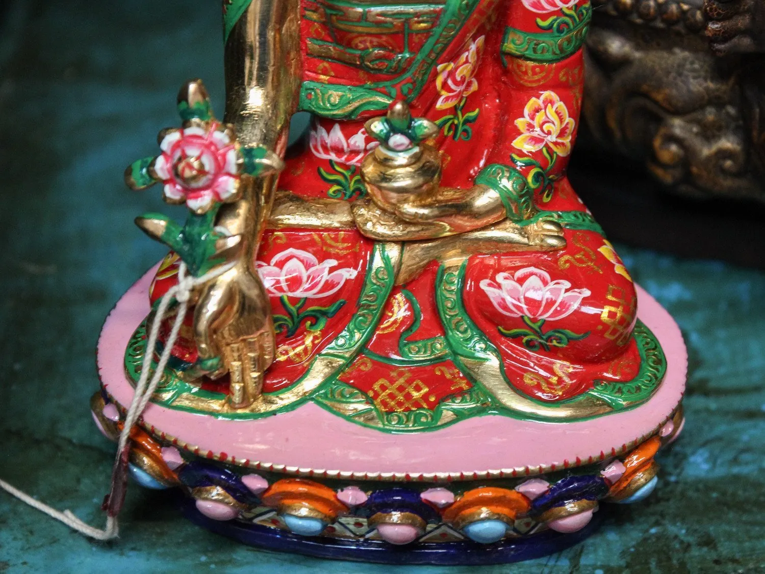 Beautiful Hand Painted Medicine Buddha Statue