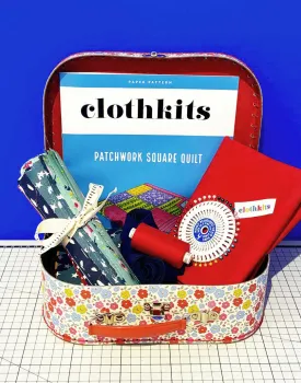 Beginner's Patchwork Square Quilt Kit, Clothkits®