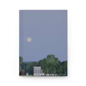 Ben Bauer: "Lowry Farm by Moonrise" - Hardcover Journal Matte