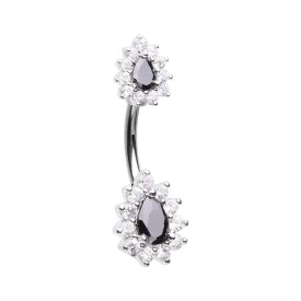 Bijou Black Ice Navel Ring