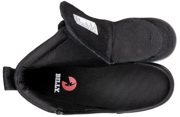 Billy Footwear (Kids) Extra Wide Fit - High Top Canvas Shoes