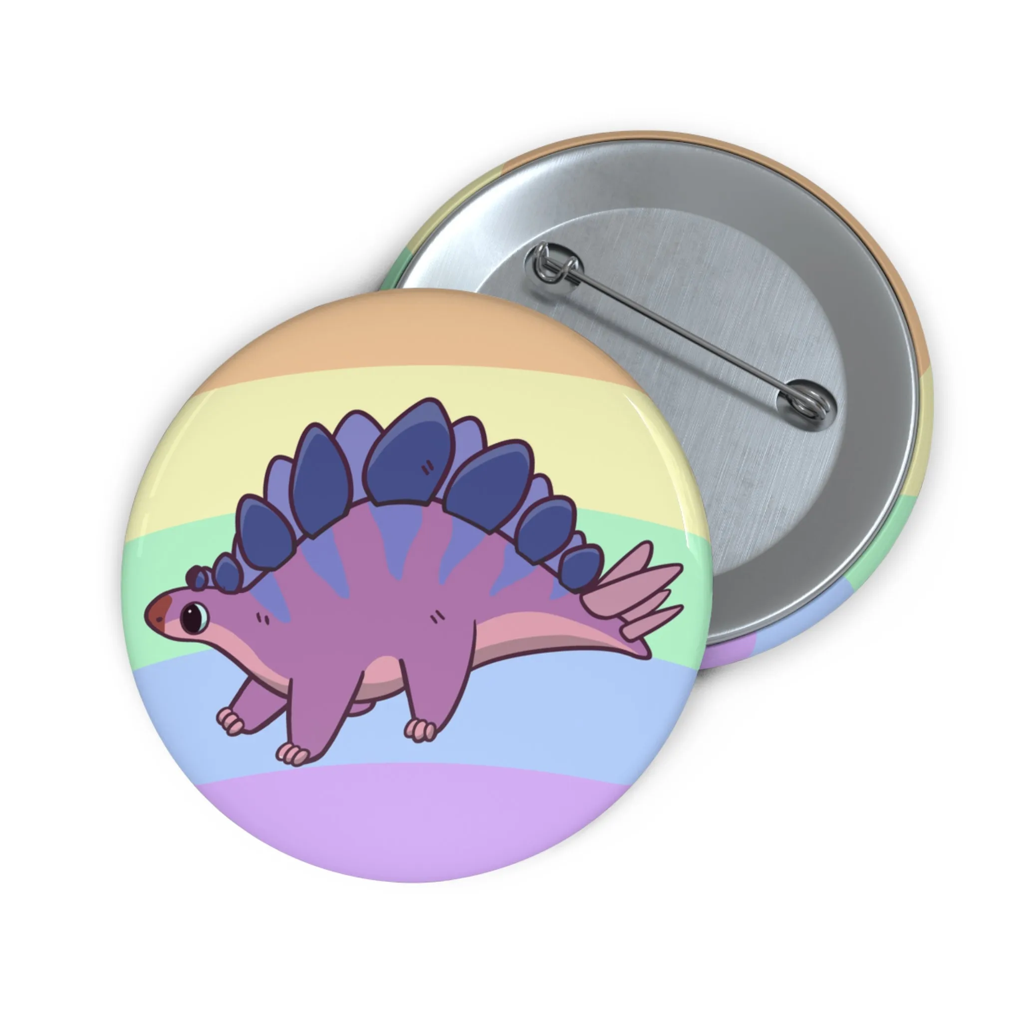 Bisexual Pride Stegosaurus - Pin Badge