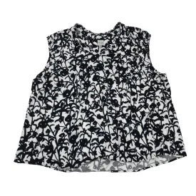 BLACK & WHITE TOP SLEEVELESS by NIC   ZOE Size:3X