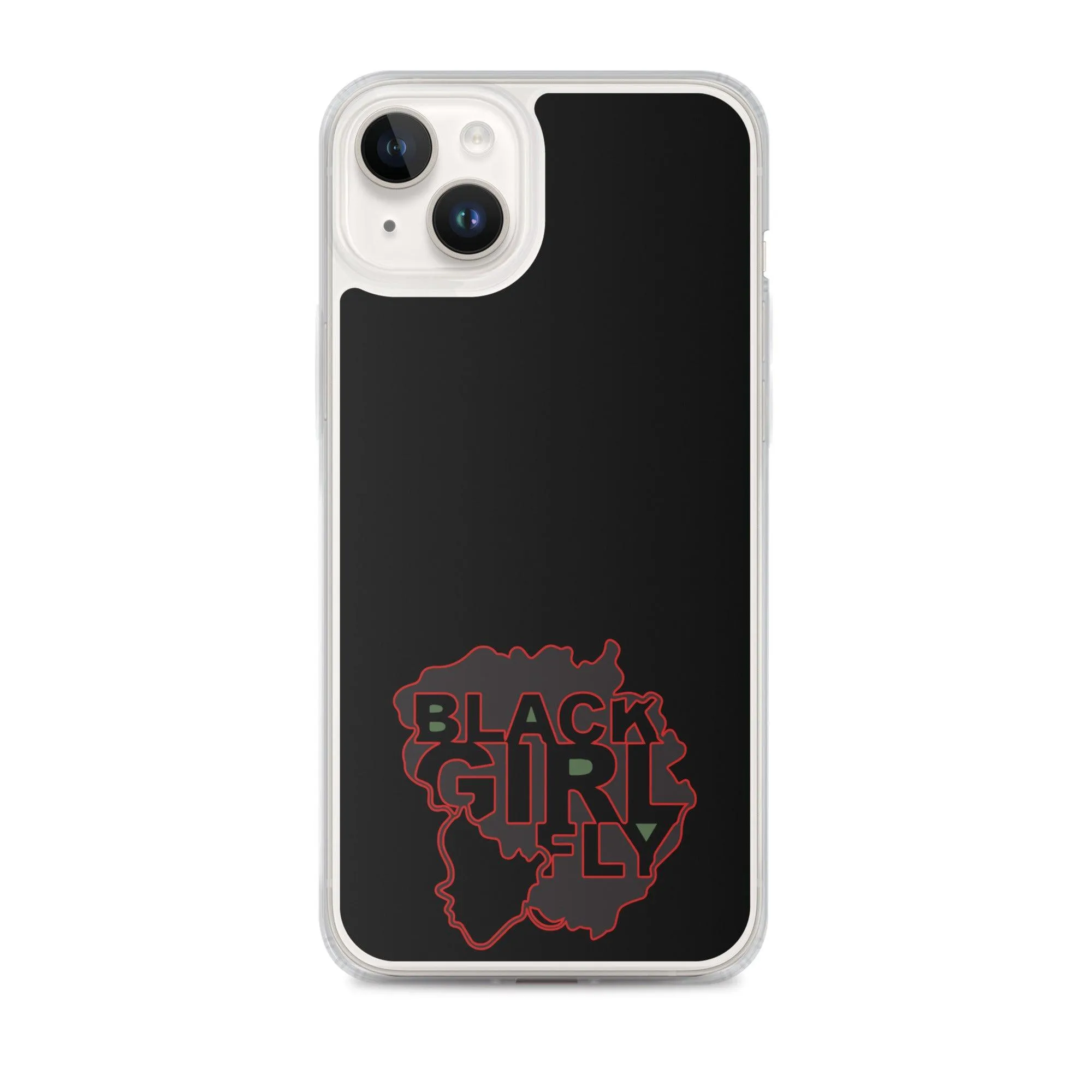 Black Girl Fly "Clear Black" Clear Case for iPhone®