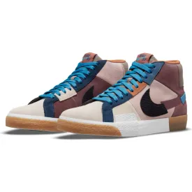 Blazer Mid Premium (Dark Wine/Black-Pink Oxford-Cashmere)