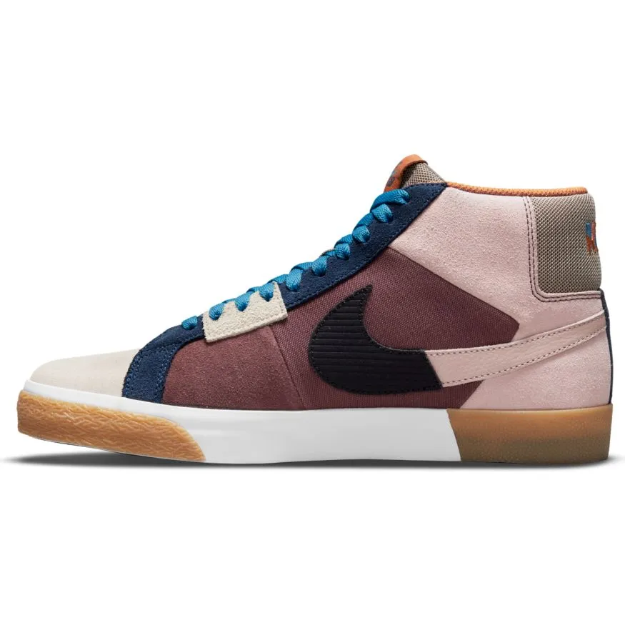 Blazer Mid Premium (Dark Wine/Black-Pink Oxford-Cashmere)