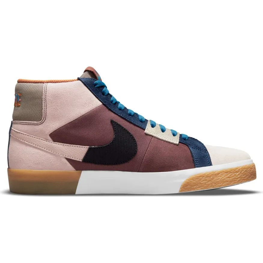 Blazer Mid Premium (Dark Wine/Black-Pink Oxford-Cashmere)