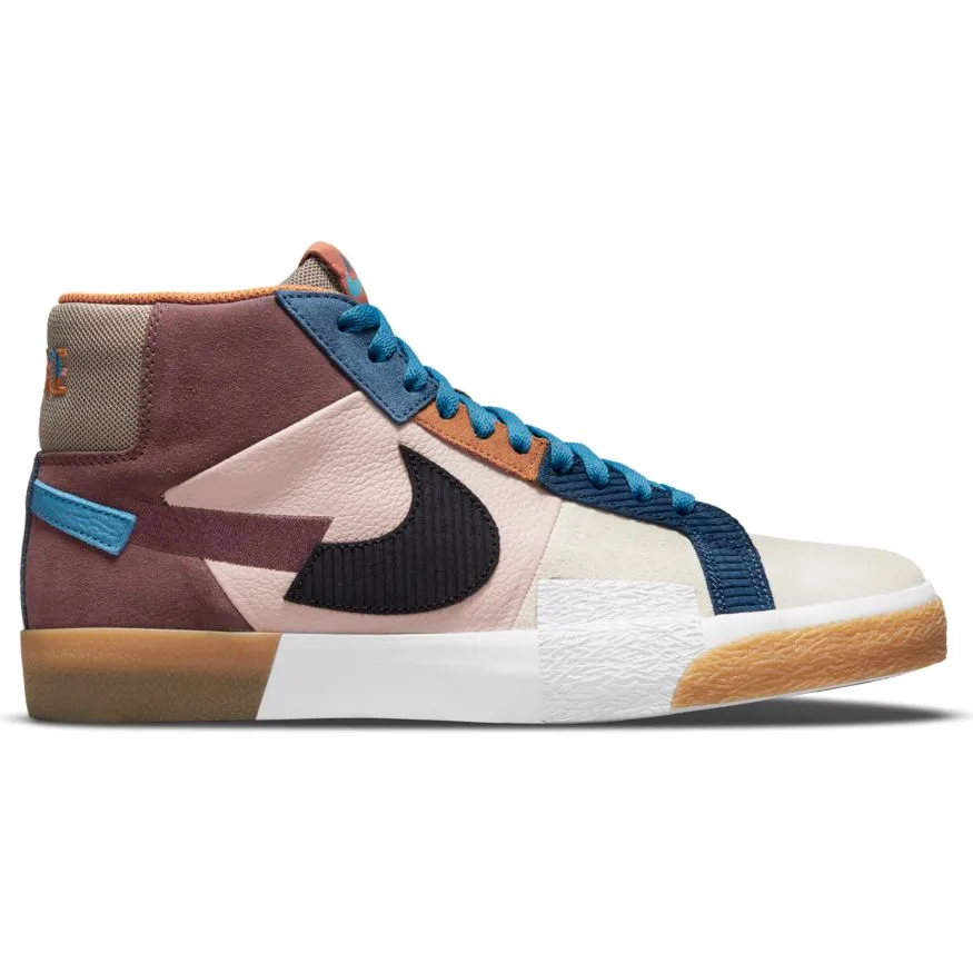 Blazer Mid Premium (Dark Wine/Black-Pink Oxford-Cashmere)