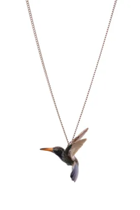 Blue Hummingbird Necklace