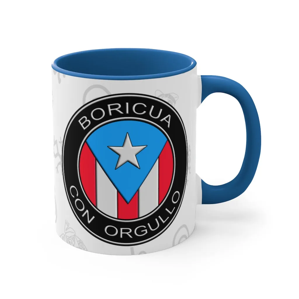 Boricua Con Orgullo - Accent Coffee Mug, 11oz